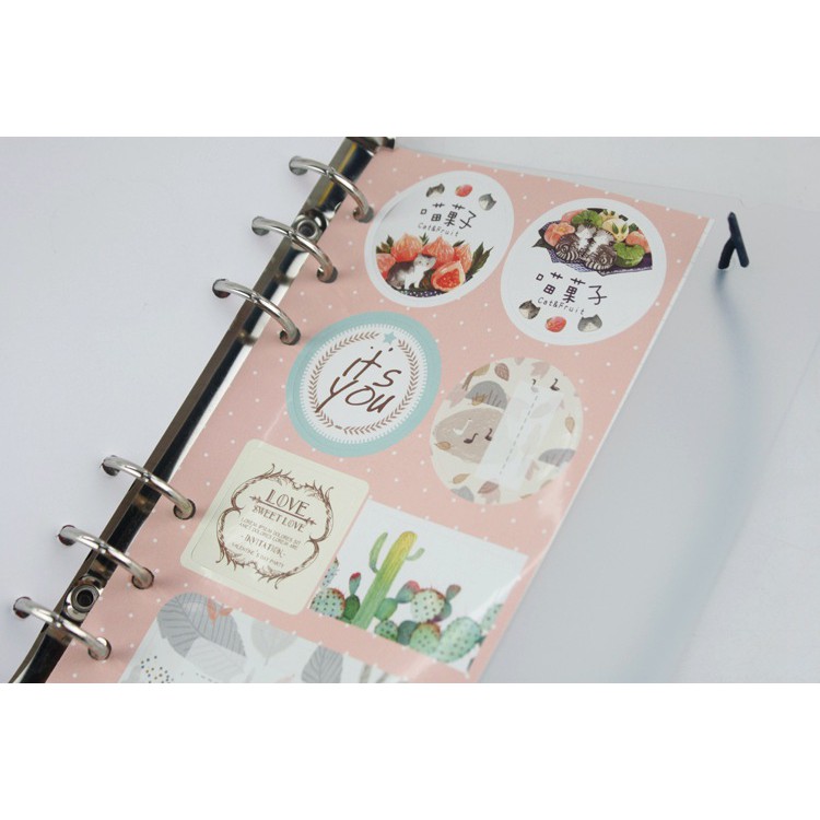 Bìa số A5 planner pp kim tuyến PKS4 refill sổ còng lò xo bullet journal tiện dụng DIY dễ thương