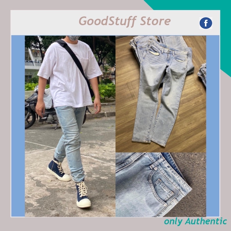 Quần Jeans Nam Slim fit 𝐏𝐨𝐥𝐡𝐚𝐦 𝐊𝐨𝐫𝐞𝐚 Slim fit chính hãng xuất Hàn