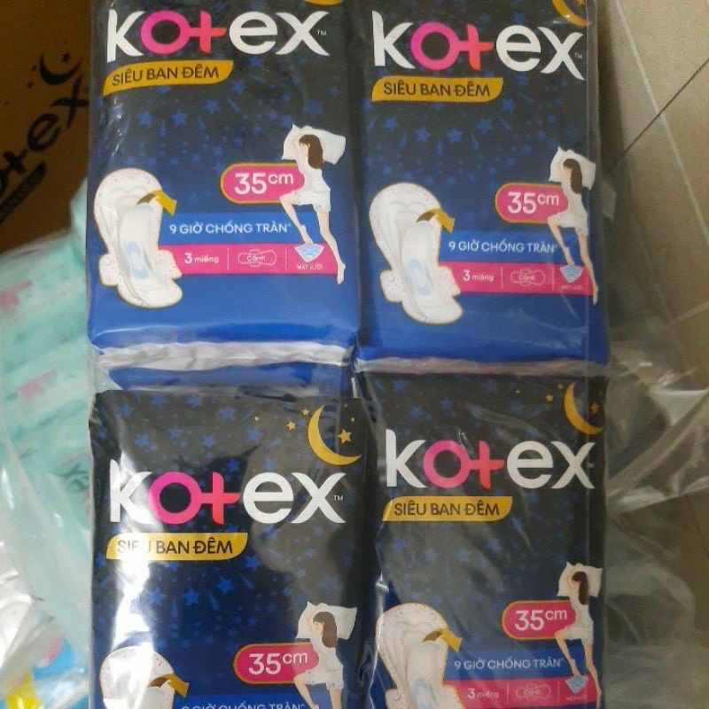 Băng vệ sinh Kotex Siêu Ban Đêm 35Cm (3miếng/gói)
