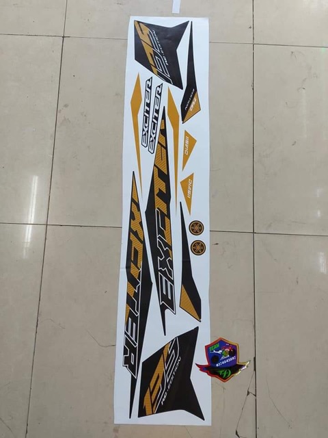 Tem rời Exciter 135 Đen nhám Vàng cát 2020 -1