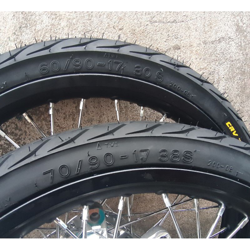 Bánh căm WINNER niềng nhôm YOKO căm đùm mạ crom full vỏ ruột CRV 60- 70 gắn như zin