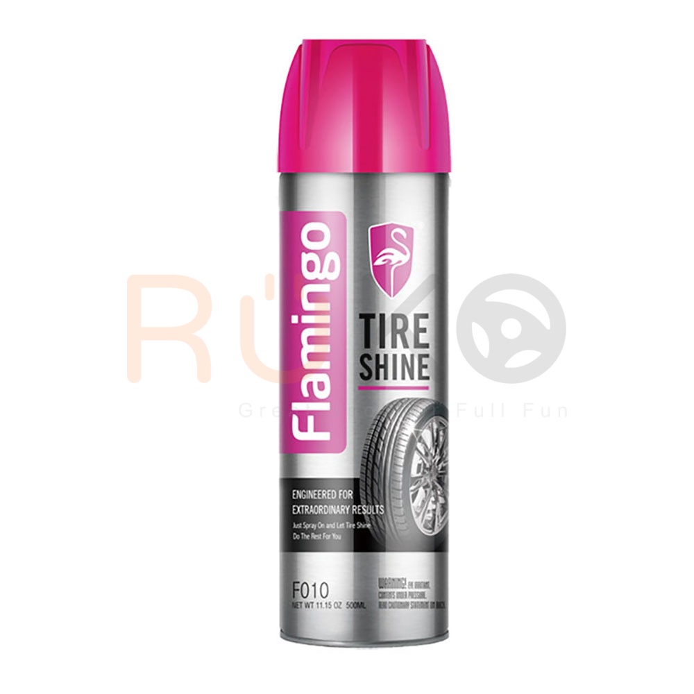 [SALE cuối năm]Chai xịt Flamingo Tire Shine F010 bảo dưỡng, tân trang làm chậm lão hóa lốp xe hơi