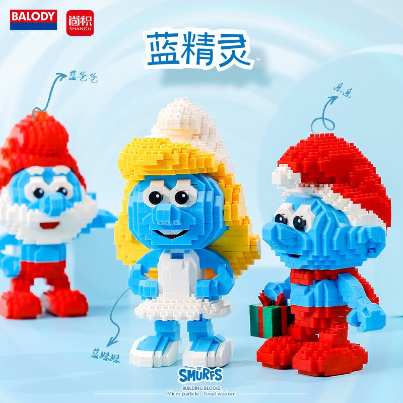 Hoạt Hình Bộ Sưu Tập Mô Hình Đồ Chơi the smurfs balody mini Khối Gạch anime 18349 Làm Quà Tặng Sinh Nhật Cho Bé Gái