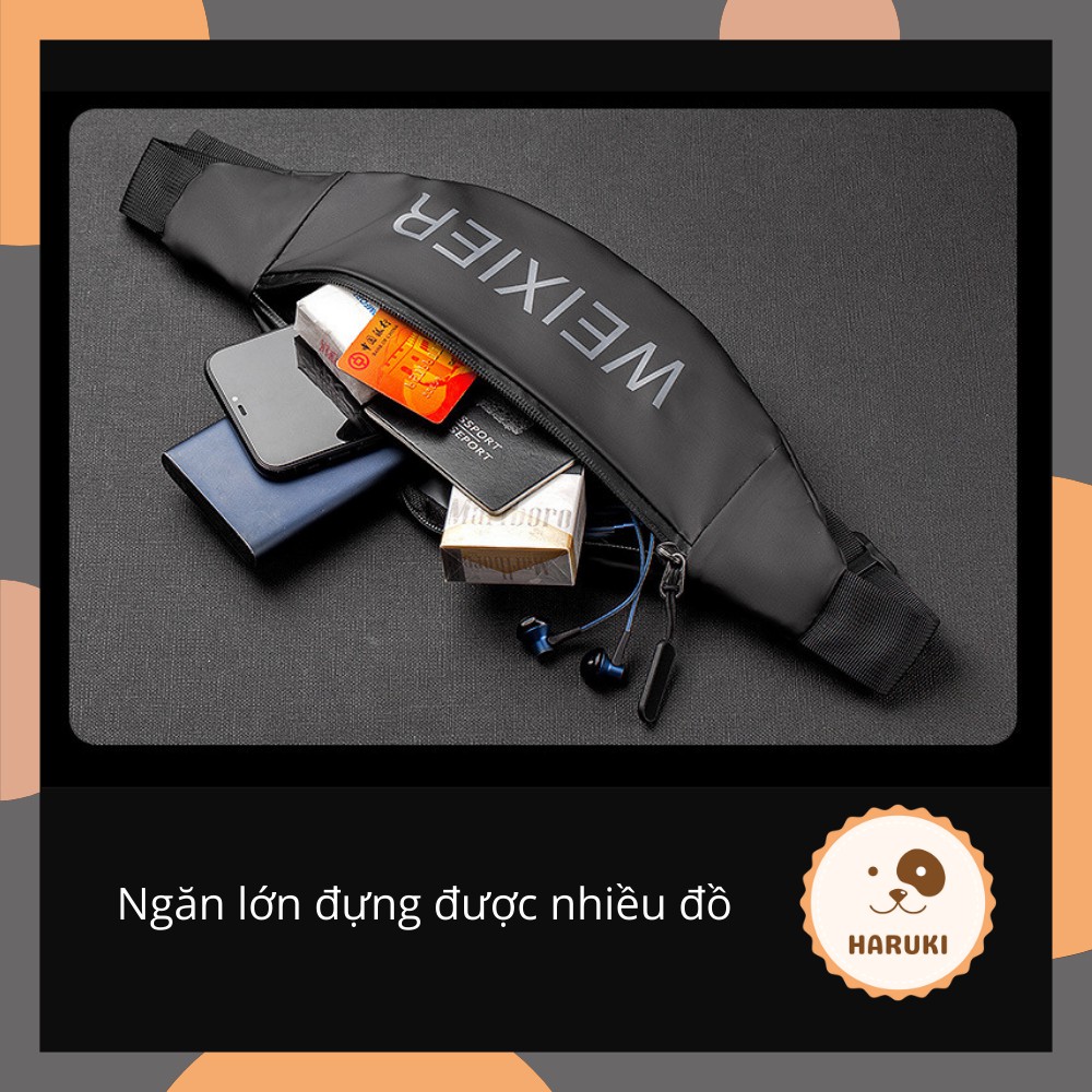 Túi đeo hông đeo thắt lưng Weixier chống nước sử dụng chạy bộ tập thể dục vừa đeo chéo thời trang - HARUKI Shop | BigBuy360 - bigbuy360.vn