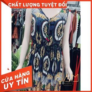Đầm Maxi Thổ Cẩm Đi Biển