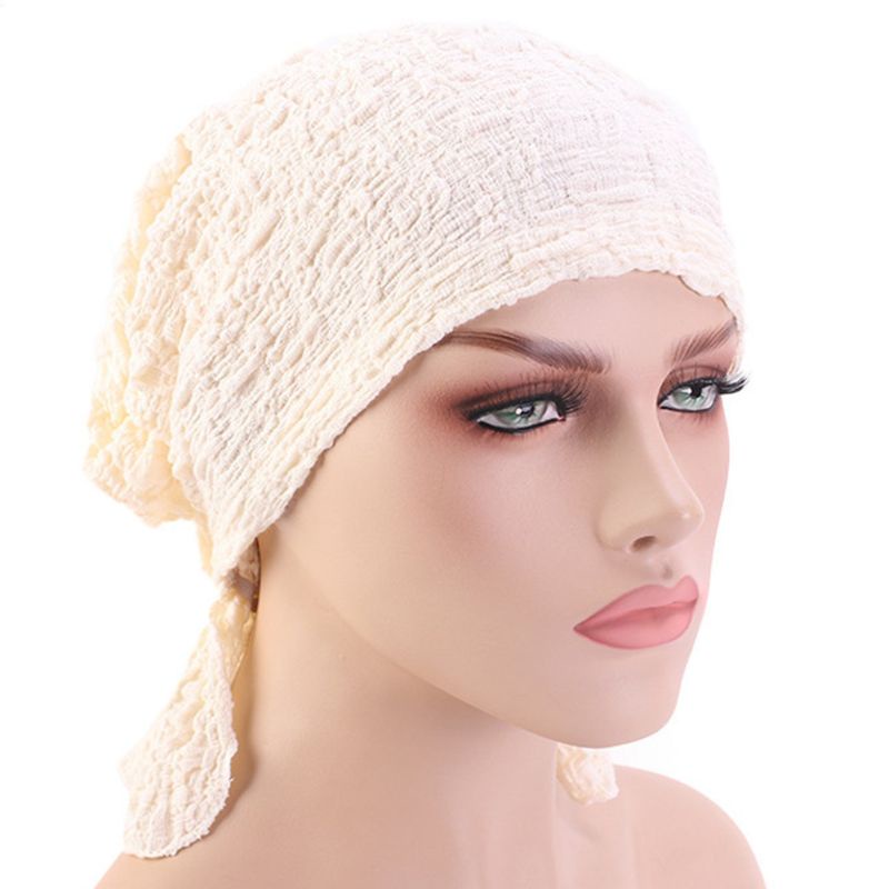 Mũ Trùm Đầu Kiêm Khăn Choàng Cổ Xếp Ly Nếp Nhăn Co Giãn Màu Sắc Tươi Sáng Cho Nữ