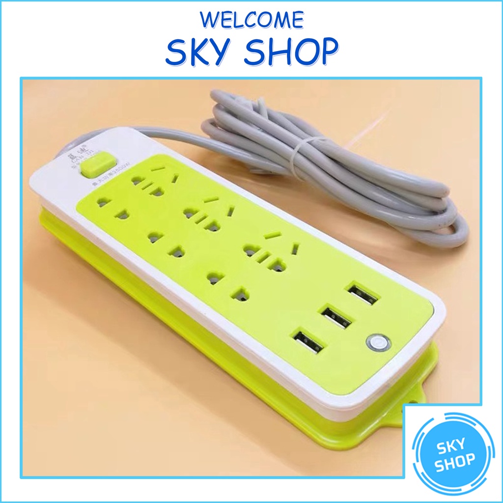 Ổ Điện Phích Điện Đa Năng Nhiều Cổng Tích Hợp Cổng Sạc USB - Ổ Điện Văn Phòng Thông Minh Đa Năng
