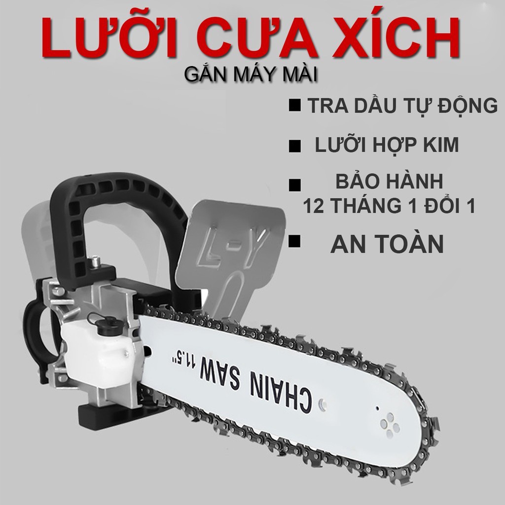 [Phun Nhớt Tự Động] Bộ Lưỡi Cưa Gắn Máy Mài Tiện Dụng