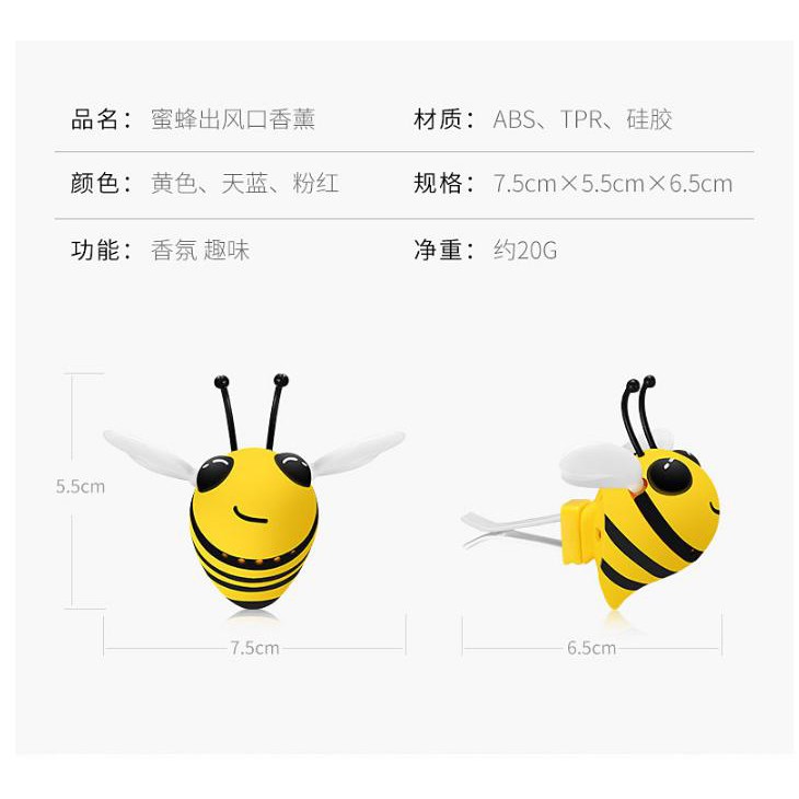 Nước hoa cài cửa gió hình ong vàng