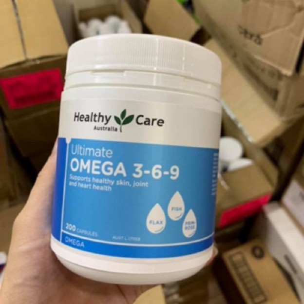 MẪU MỚI - Viên Uống_Omega_369_Healthy Care Úc 200 Viên