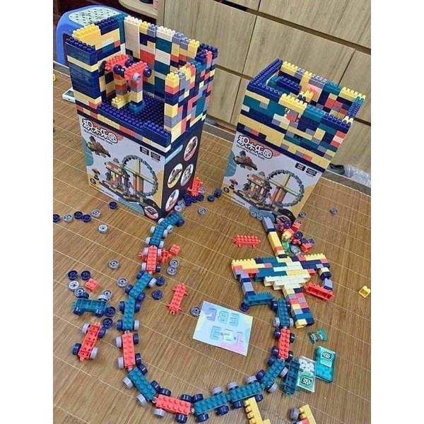 Đồ chơi lego ghép hình 520 chi tiết đồ chơi xếp hình thông minh giúp bé thoả sức sáng tạo Binkids DC24