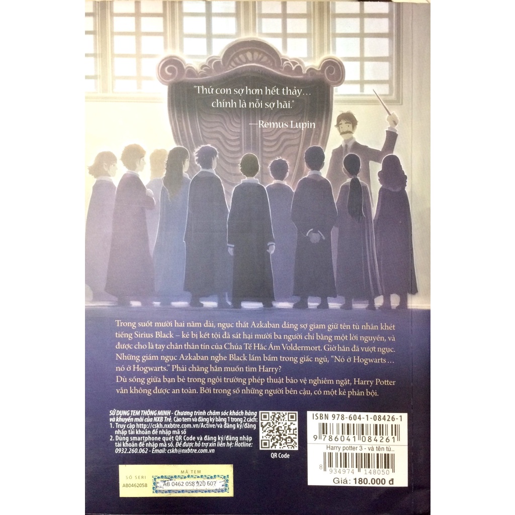 Sách NXB Trẻ - Harry Potter 03 - Harry Potter Và Tên Tù Nhân Ngục Azkaban