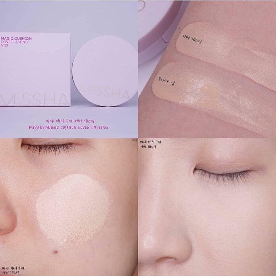 Phấn Nước Missha M Magic Cushion Cover Lasting Hàn Quốc | BigBuy360 - bigbuy360.vn