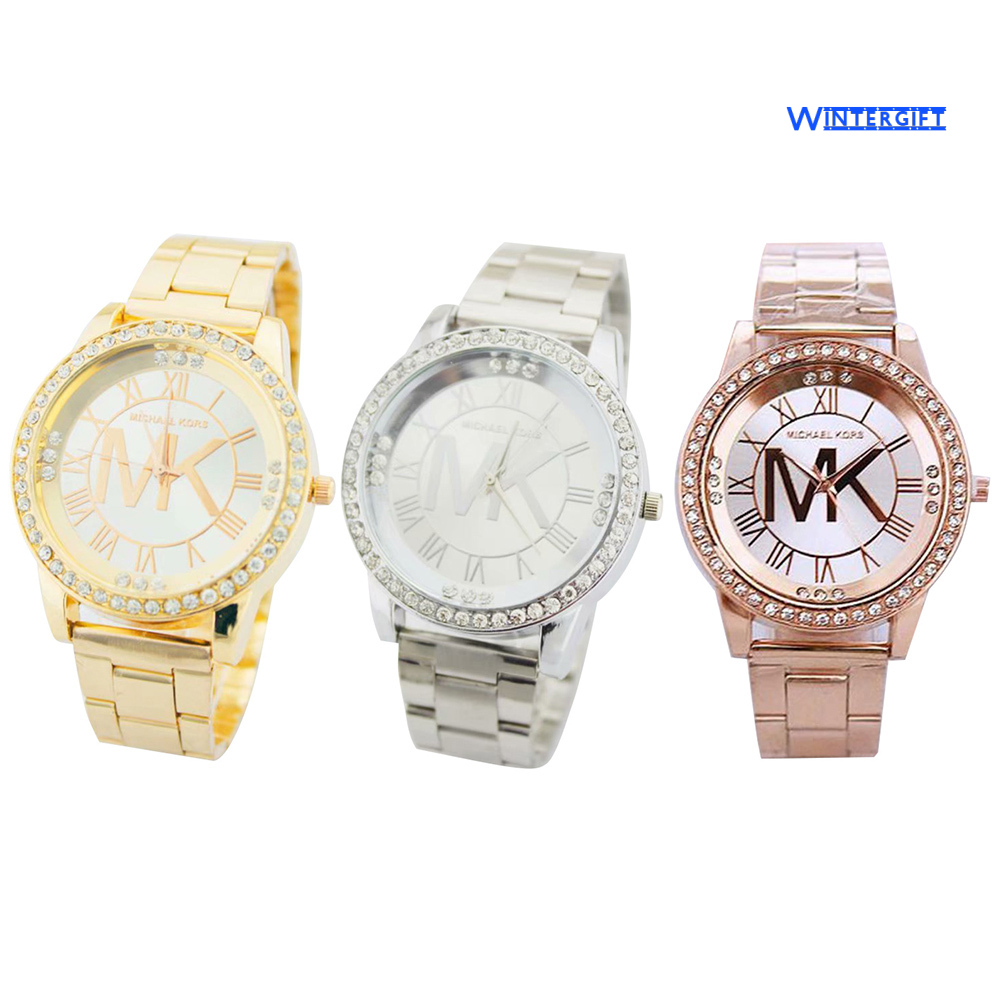 Đồng Hồ Đeo Tay Michael Kors Dây Thép Mặt Số La Mã Cho Nữ