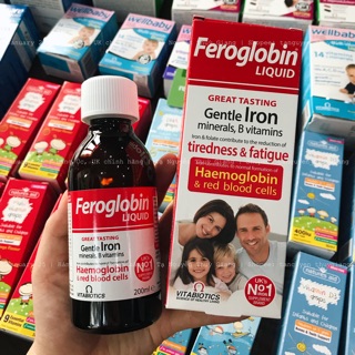 Có bill - Sắt nước Feroglobin hãng Vitabiotics