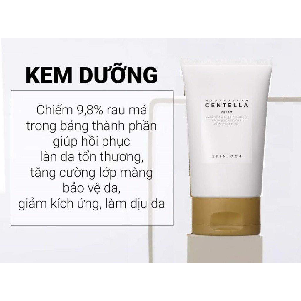 Kem dưỡng rau má phục hồi da Skin1004 Madagascar Centella Cream/ Soothing Cream