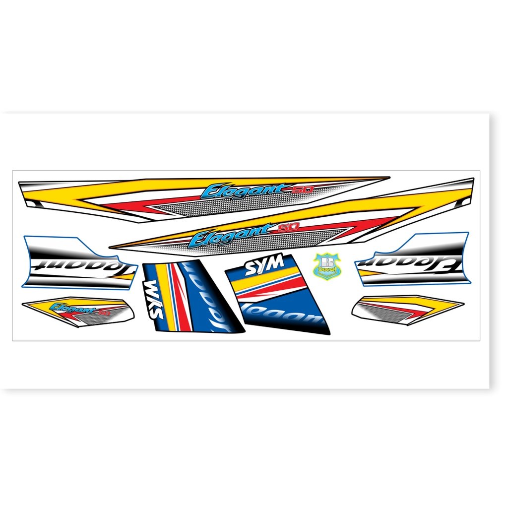 ( Quí khách vui lòng mang ra tiệm cho thợ dán ) Tem elegant 50 2016 xanh đen