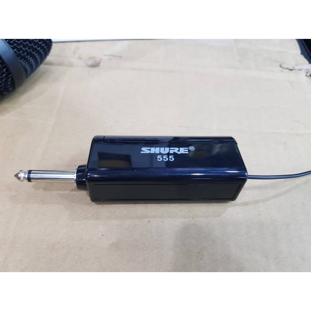Bộ Micro không dây SHURE 555: 02 Micro, Bộ Micro đa năng cao cấp dành cho mọi loa và Amply Karaoke