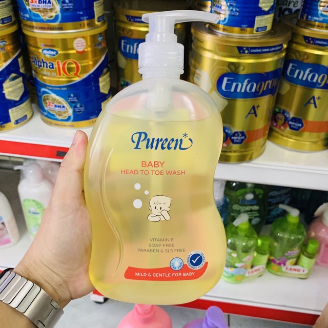 Sữa tắm gội Pureen 750ml xuất xứ Malaysia