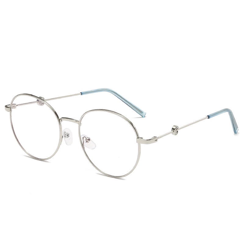 Mắt Kính Cận Thị Gọng Màu Xanh Dương Nhạt Cho Nam Nữ