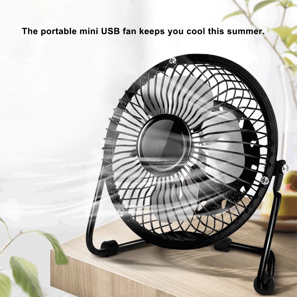 Quạt USB mini 4 inch Để Bàn Yên Tĩnh Di Động Tiện Dụng