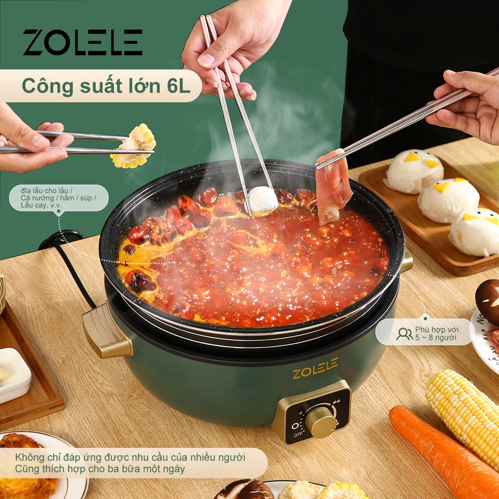 Nồi nấu canh đa năng ZOLELE ZC300 6L 600W