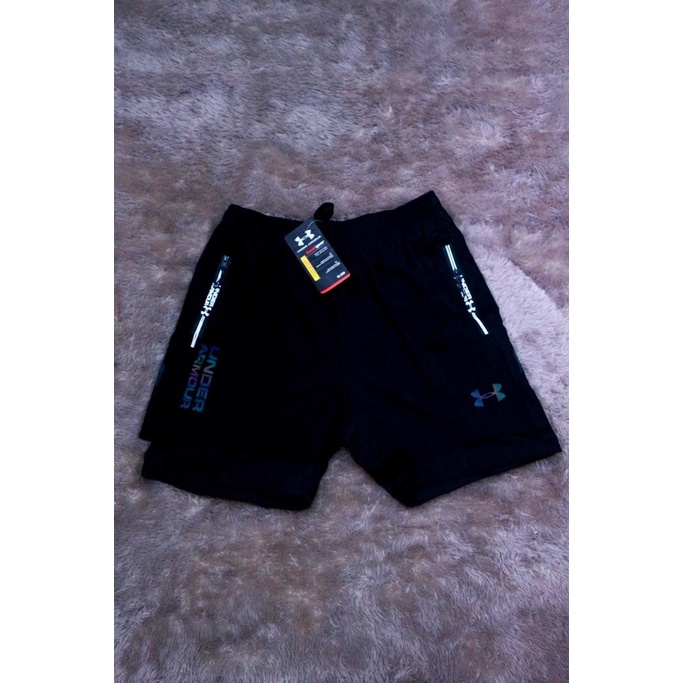 Quần Short LEGGING Ngắn Chạy Bộ MICRO UA (9010) Nhập Khẩu
