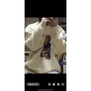 Áo len nữ họa tiết gấu thời trang