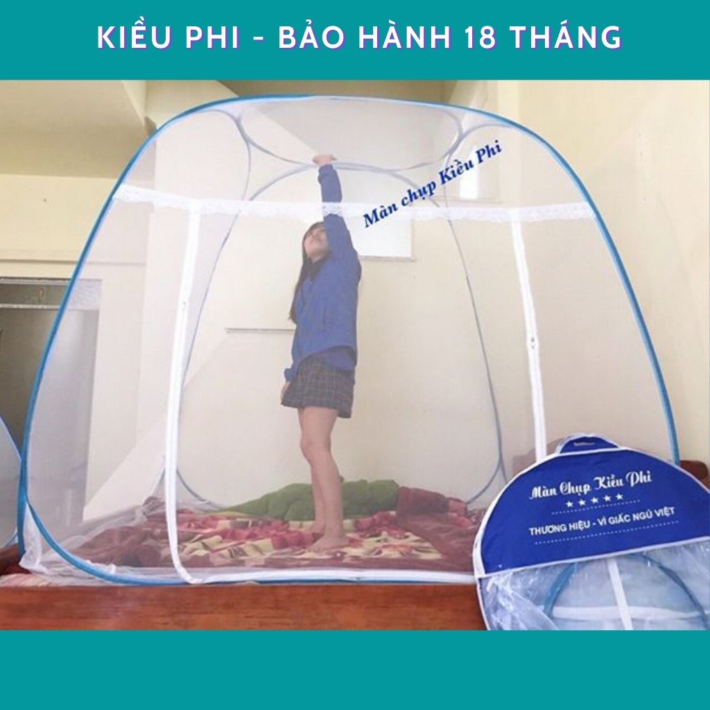 Màn chụp tự bung đỉnh vuông người lớn- mùng tự bung 1m2, 1m6, 1m8, 2m2 gấp gọn tự động tiện dụng