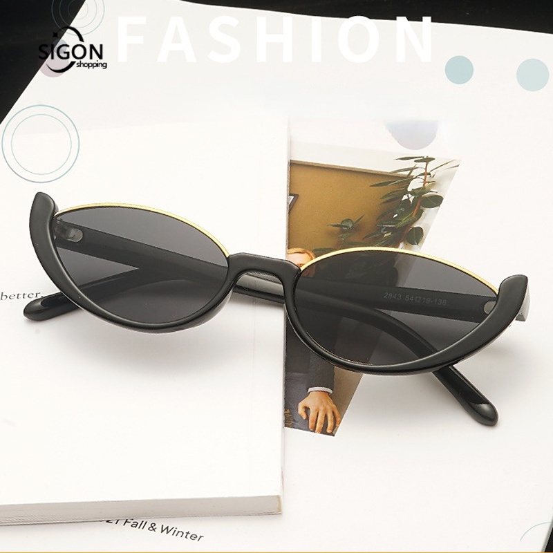 Kính Mát Nửa Gọng Phong Cách Hip Hop