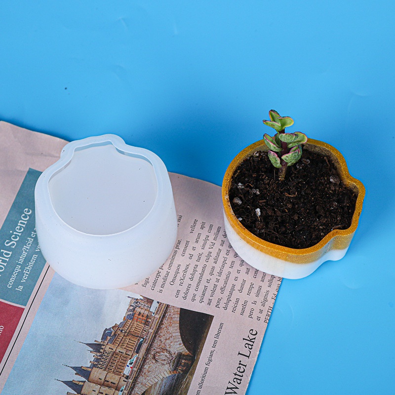 Khuôn Silicone Làm Chậu Hoa / Sen Đá Trang Trí Nhà Cửa Diy