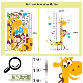 Decal đo chiều cao cho bé / Giấy dán tường đo chiều cao