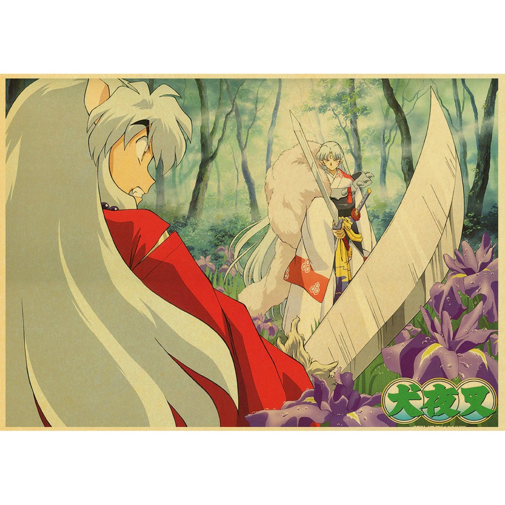 Poster Anime Inuyasha Phong Cách Retro