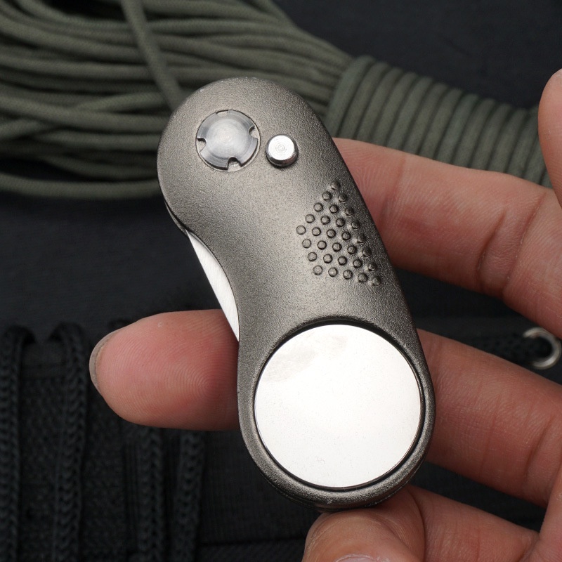 Dụng cụ sửa chữa Divot chơi gôn Nĩa không gỉ với nút bật lên Màu xanh lá cây