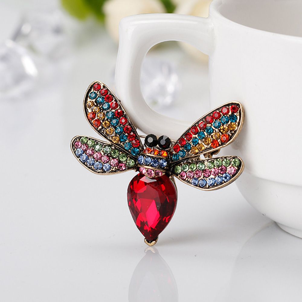 Ghim Cài Áo Hình Chú Ong Đính Kim Cương Giả Thời Trang Cho Nữ