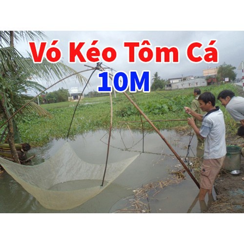 Lưới vó kéo cá - vó bè 6M đến 10M