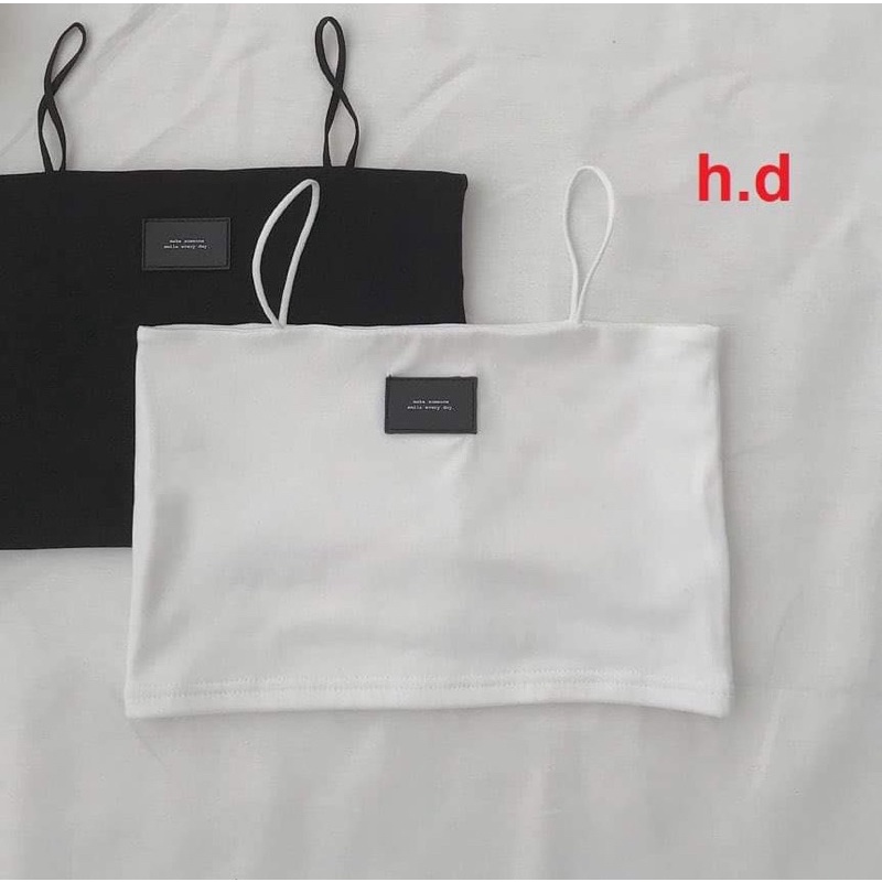 Áo 2 dây logo ô vuôg HD6