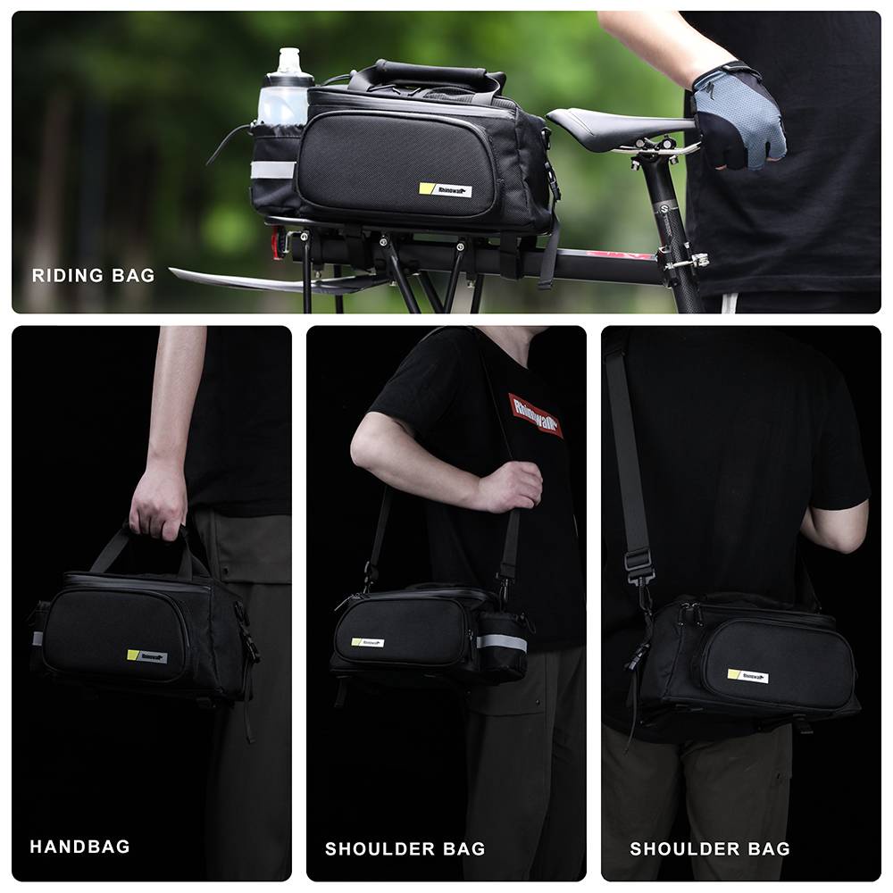 Rhinowalk túi đựng pannier xe đạp gắn xe đạp leo núi sức chứa lớn 10L đa năng tiện lợi mẫu 2021