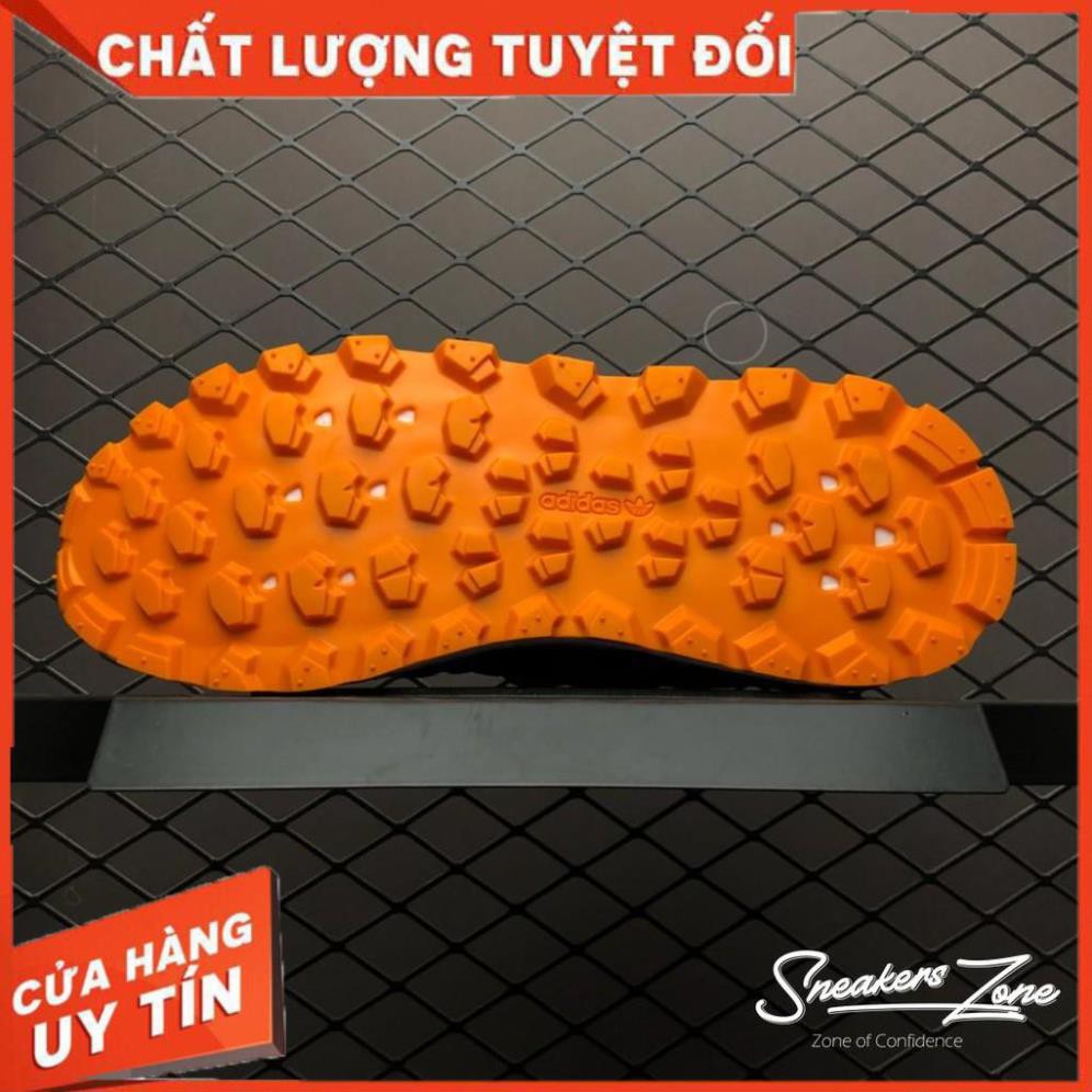 (FREE SHIP + HỘP + QUÀ) Giày thể thao NMD Human Race Solar HU MB3L3 M1L3L3 Xám xanh đế cam siêu đẹp cho nam và nữ