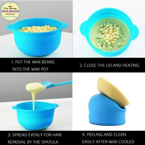 Chén nấu sáp wax lông cách thủy, lò vi sóng dễ vệ sinh thay thế lòng nồi thường