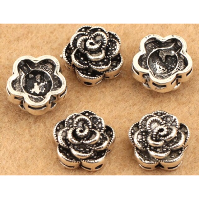 Charm bạc bông hoa - MH324