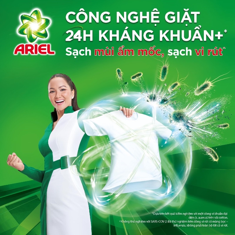 Nước giặt ariel túi 2.1kg hương hoa oải hương