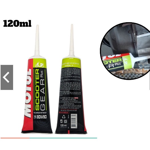 Nhớt Hộp Số Nhớt Láp Motul Cho Xe Tay Ga Cao Cấp Motul Scooter Gear Plus 120ml