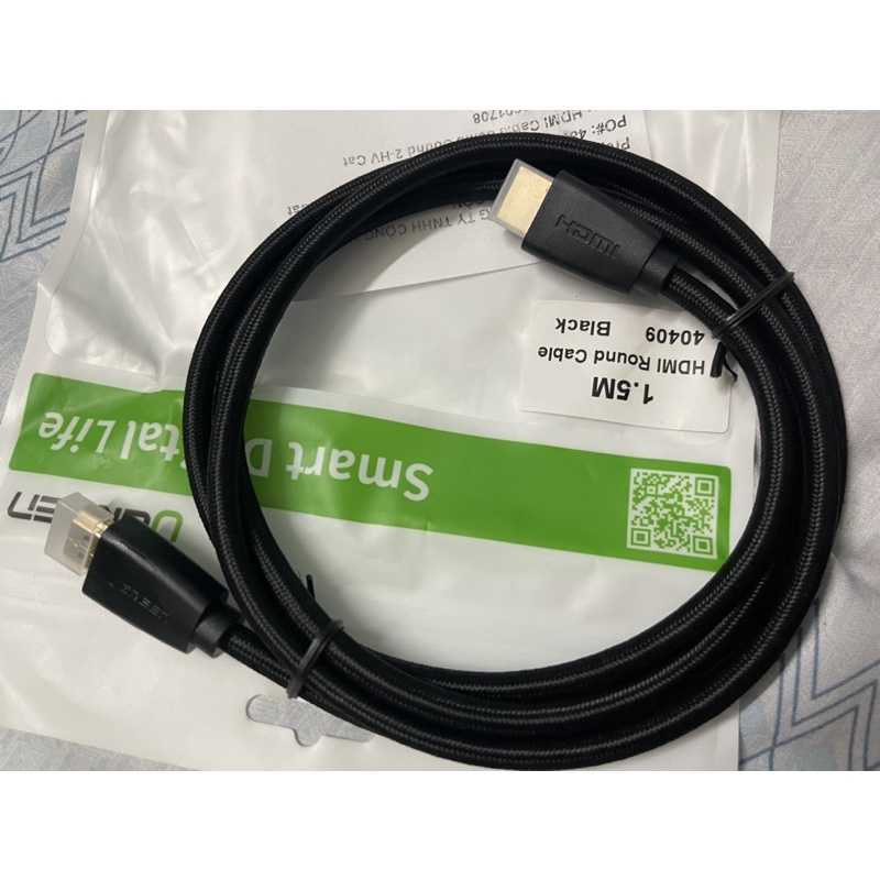 Cáp HDMI 2.0 4k Ugreen chính hãng, bọc dù cao cấp 1.5m