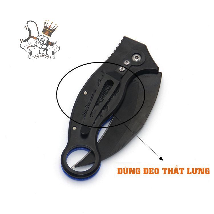 Dao Gấp Gọt Hoa Quả Karambit, Chống Gỉ Sét, Phụ kiện văn phòng phẩm, Đi Dã Ngoại Cực Tốt DP3