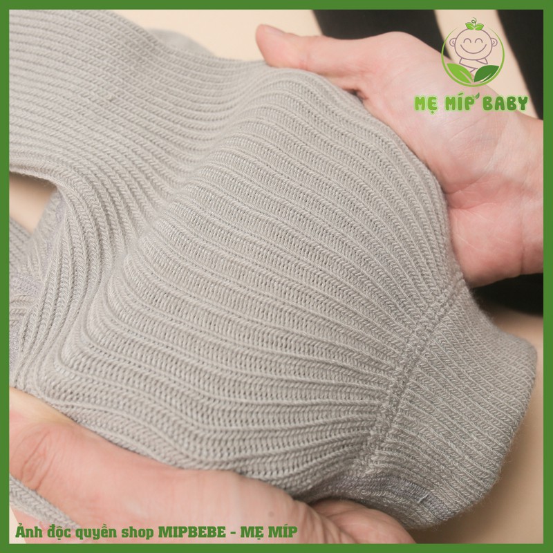 Quần tất len legging cho bé liền tất , thun gân len, tăm màu trơn co giãn có chân 0-6 tuổi- TAMIBEBE