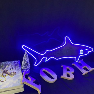 Đèn Neon Sign Trang Trí Cá Mập