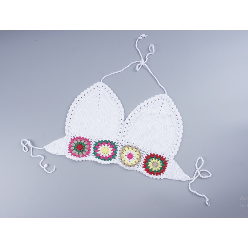 Bikini / bra len móc phối hoa siêu xinh | BigBuy360 - bigbuy360.vn