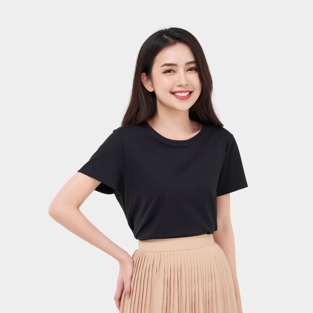 4/7 Áo thun tshirt nữ YODY chất cotton đàn hồi thoáng mát thấm hút mồ hôi TSN5346