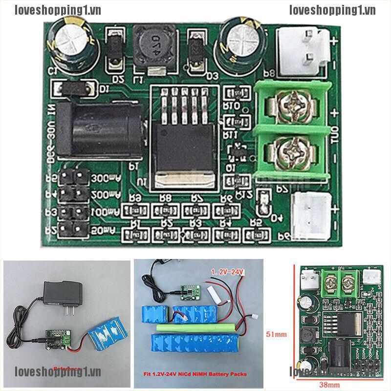 Mô Đun Sạc Pin 1.2~24v 2.4 3.6 12v Ni-Cd Ni-Mh Nicd